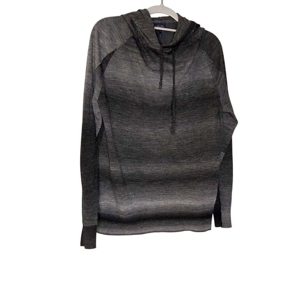 Good Man‎ Brand wool striped hooded pullover sweater top